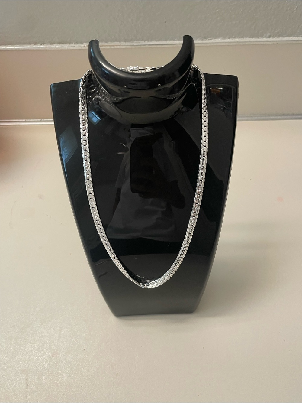 Sterling Silver Cuban Link Chain Necklace - Silver
